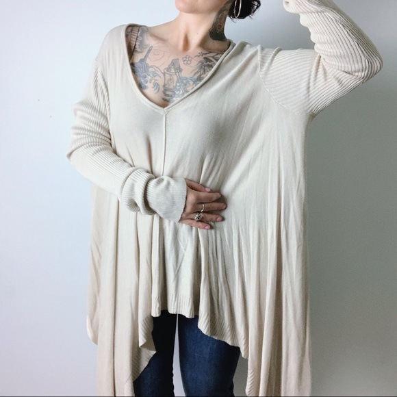 Millau Sweaters - MILLAU Drapery Oversized Cotton Sweater